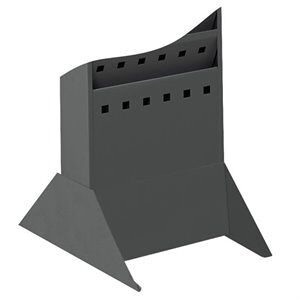 Safco Steel Magazine Rack Base in Black