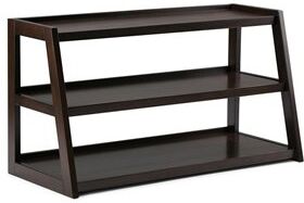 Atlin Designs Transitional Wood TV Stand for TVs up to 48" in Chestnut Brown