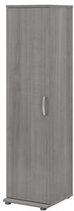 Bush Universal Narrow Clothing Storage Cabinet in Platinum Gray - Engineered Wood