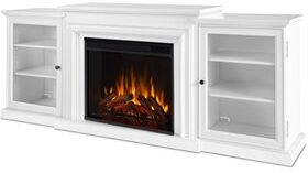 Real Flame Frederick Electric Fireplace in White