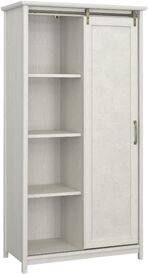 Sauder Coral Cape Engineered Wood Storage Cabinet in Glacier Oak