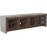 Furniture of America Gare Industrial Wood Storage 71-Inch TV Stand in Walnut