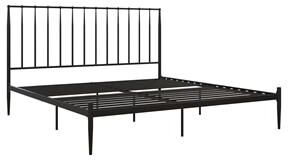 DHP Giulia Metal Platform Bed with Headboard King in Black