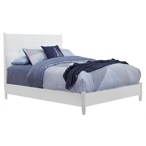 Alpine Furniture Tranquility Full Wood Panel Bed in White