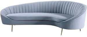 ACME Furniture ACME Ballard Velvet Upholstered Sofa in Light Gray