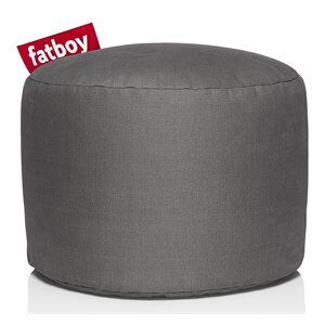 Fatboy Point Stonewashed Cotton Multifunctional Bean Bag Chair in Taupe Gray