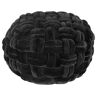 Moe's Home Collection Pj Velvet Pouf Black