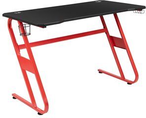 Flash Furniture Gaming Desk with Cup Holder in Red