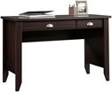 Sauder Shoal Creek Computer Desk in Jamocha Wood Writing, Laptop, Compact Rectangular Transitional Desk