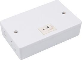 WAC Lighting Aluminum Hardwired Box for Line Voltage Puck Light in White