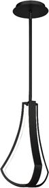 WAC Lighting Artemis 14" LED 3000K Contemporary Aluminum Mini Pendant in Black