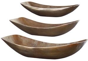 Bowery Hill Contemporary Bowl in Antique Brass (Set of 3)