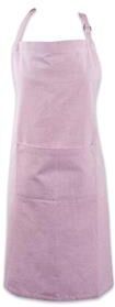 DII Modern Style Cotton Solid Chambray Chef Apron in Rose Pink