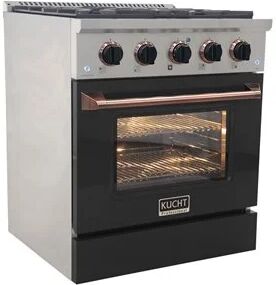 Kucht Professional 30" Stainless Steel Propane Gas Range in Rose Gold/Silver