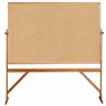 Ghent's Wood 4' x 6' Reversible Cork Bulletin Board in Natural