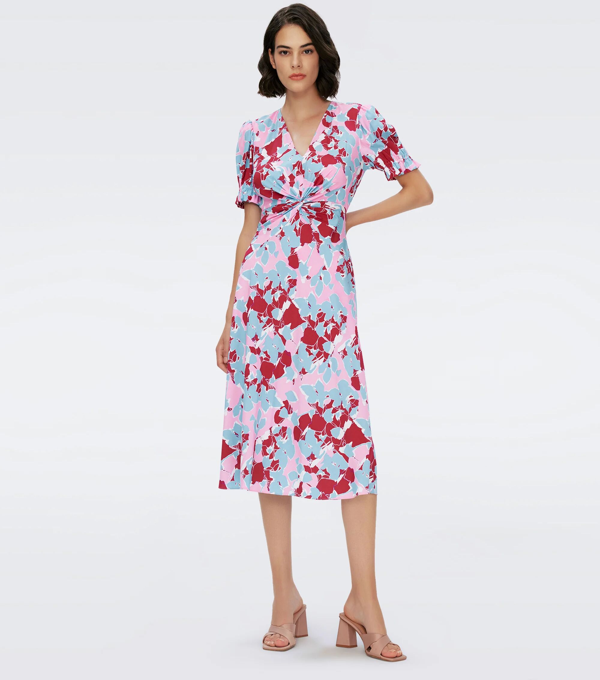 DVF - Anaba Short Sleeve Dress by Diane Von Furstenberg In Size: 16