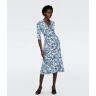 DVF - Abigail Silk Jersey Midi Wrap Dress by Diane Von Furstenberg In Size: XS