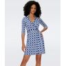 DVF - Jeanne Silk Jersey Wrap Dress by Diane Von Furstenberg In Size: XXS