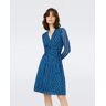 DVF - Brenda Mesh Faux Wrap Dress by Diane Von Furstenberg In Size: XXL