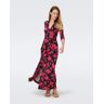 DVF - Abigail Silk Jersey Maxi Wrap Dress by Diane Von Furstenberg In Size: M