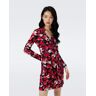 DVF - Jeanne Silk Jersey Wrap Dress by Diane Von Furstenberg In Size: L