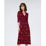 DVF - Abigail Silk Jersey Midi Wrap Dress by Diane Von Furstenberg In Size: XS