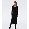 DVF - Astrid Wool-Cashmere Wrap Dress by Diane Von Furstenberg In Size: XS