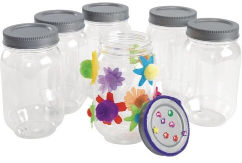 Colorations DYO Plastic Mason Jar - Set of 24