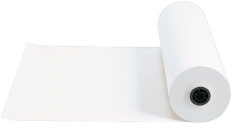 Colorations 24" x 1000' White 40 lb. Butcher Paper Roll