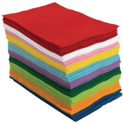 Colorations Easy Felt Sheets, 6" x 9" - 100 Sheets