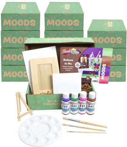 Colorations  Moods  - Social Emotional Learning Art Kits - Believe in Me, Set of 12