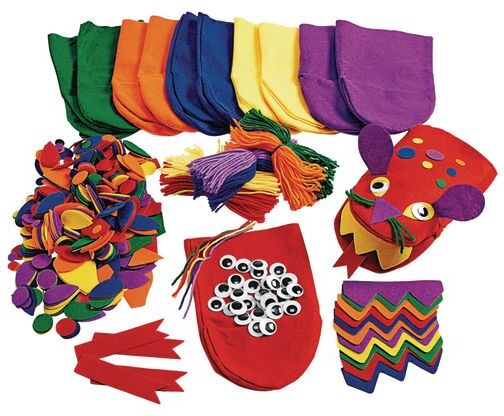 Colorations Imaginary Hand Puppets - 12 Piece Kit