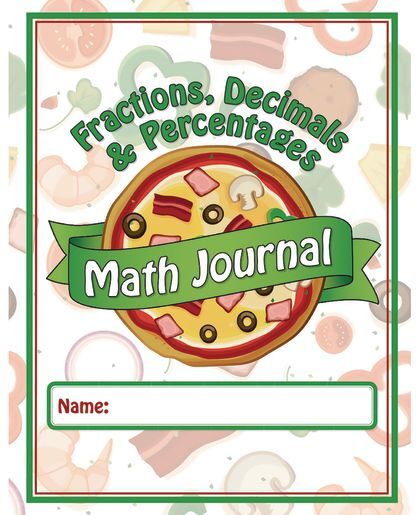 Really Good Stuff Fractions, Decimals, & Percentages Math Journals - Set of 12 by Really Good Stuff