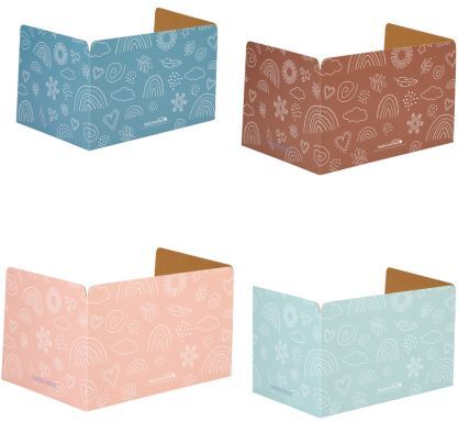 Really Good Stuff Boho Privacy Shields - Set of 12 by Really Good Stuff