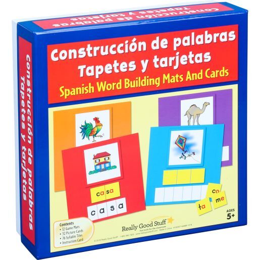 Construccin de palabras Tapetes y tarjetas (Spanish Word Building Mats And Cards) - 1 multi-item kit by Really Good Stuff