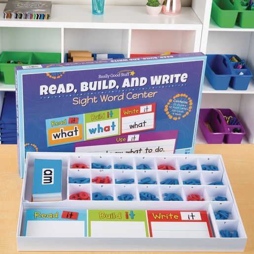 Really Good Stuff Read, Build, And Write Sight Word Activity Center by Really Good Stuff