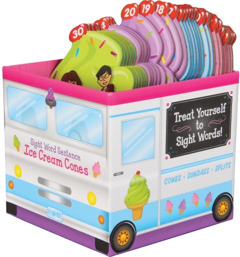 Sight Word Sentence Ice Cream Cones - 30 cones by Really Good Stuff