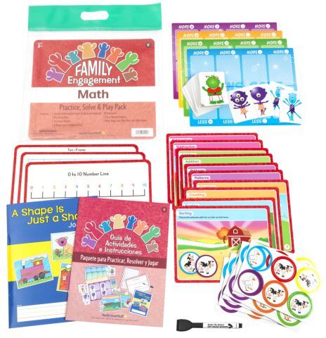 Family Engagement Math - Practice, Solve & Play Pack - Kindergarten by Really Good Stuff