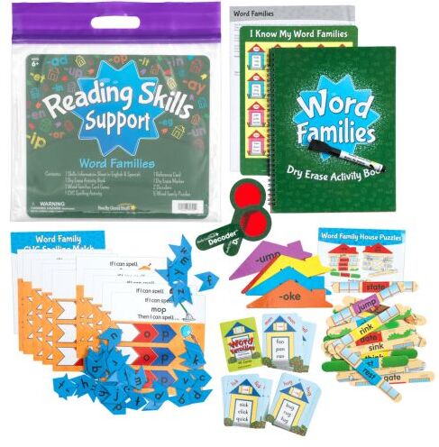 Really Good Stuff Reading Skills: Grade K - Word Families by Really Good Stuff