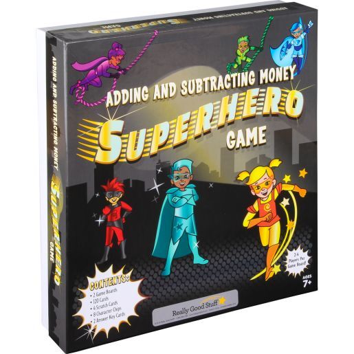 Adding And Subtracting Money Superhero Game - 2 games by Really Good Stuff