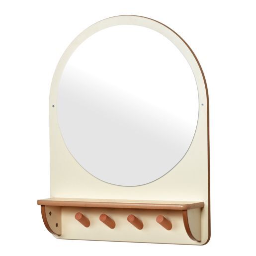 Home from Home - Wall Mirror with Hooks by Millhouse
