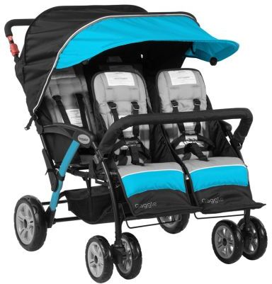 Compass 4 Seat Quad Stroller, Teal by Foundations