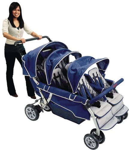 Angeles SureStop Folding Commercial Bye-Bye Stroller - 6 Seat