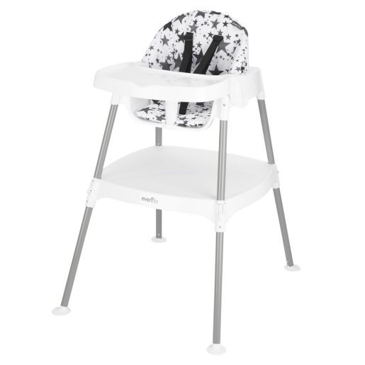 Eat & Grow 4-in-1 Convertible High Chair, Pop Star White by Evenflo Company