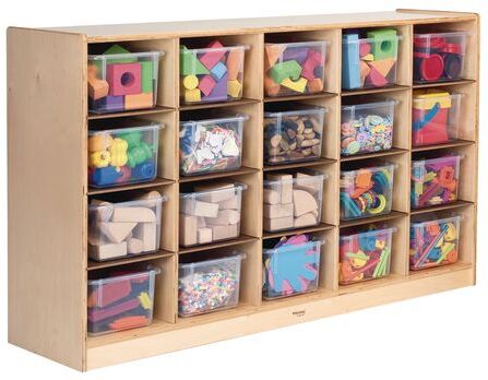 Cubbie Storage Cabinet with 20 Trays by Whitney Brothers