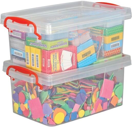 Really Good Stuff Stackable Storage Tubs With Locking Lids by Really Good Stuff