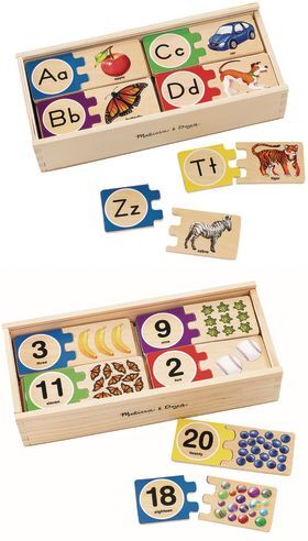 Self-Correcting Alphabet and Number Puzzles by Melissa & Doug