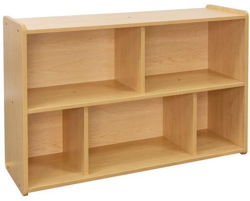 2-Shelf Storage Unit, 30"H - Maple/Maple, Assembled by Tot Mate