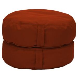Indoor/Outdoor 16" Round Bean Cushions, 2-Pack - Rust Red by Factory Direct Partners