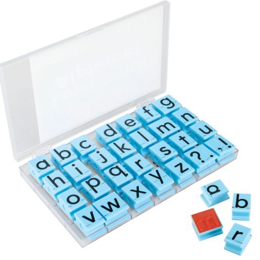 Jumbo Lowercase Alphabet Rubber Stamp Letters - 30 stamps by Educational Insights